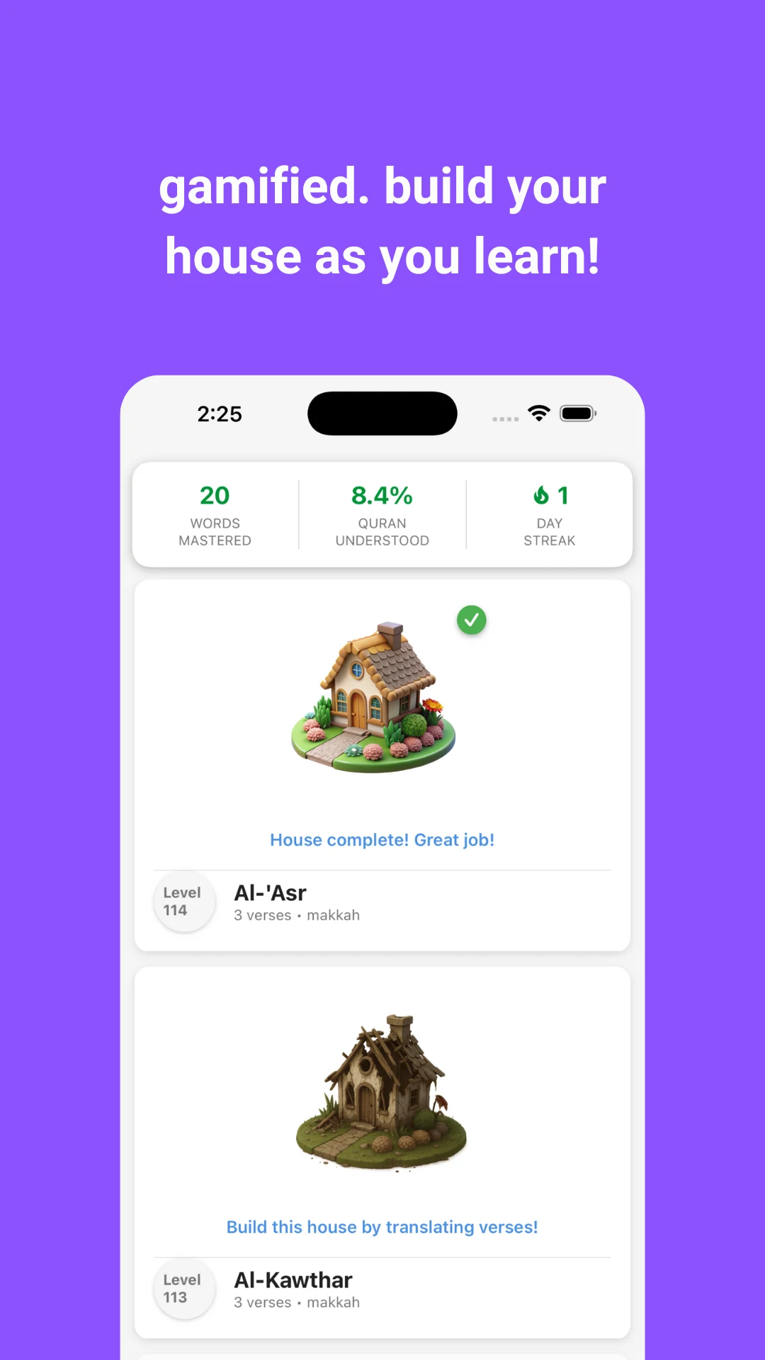 Qurania: Quran Arabic with AI screenshot